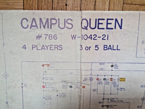 Flipper pinball bally campus - flipper,